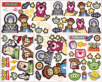 cartoon electric car stickers a Body sticker - a-set-of-combination-n-mobilization