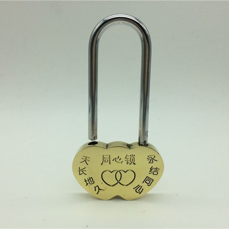 Venta al por mayor 40mm cerradura concéntrica atracciones turísticas deseando bloqueo de una sola pieza cerradura suministros de boda amor cerradura no se puede abrir