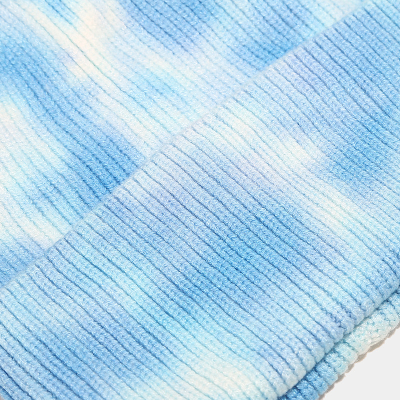 New Tie Dyed Knitted Glove Scarf Women's Autumn and Winter Outdoor Cold Protection Hat Three piece Set for Men_voghion.com