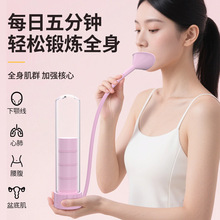 呼吸哑铃腹式呼吸训练器肺活量腹肌训练器家用马甲线健腹辅助器