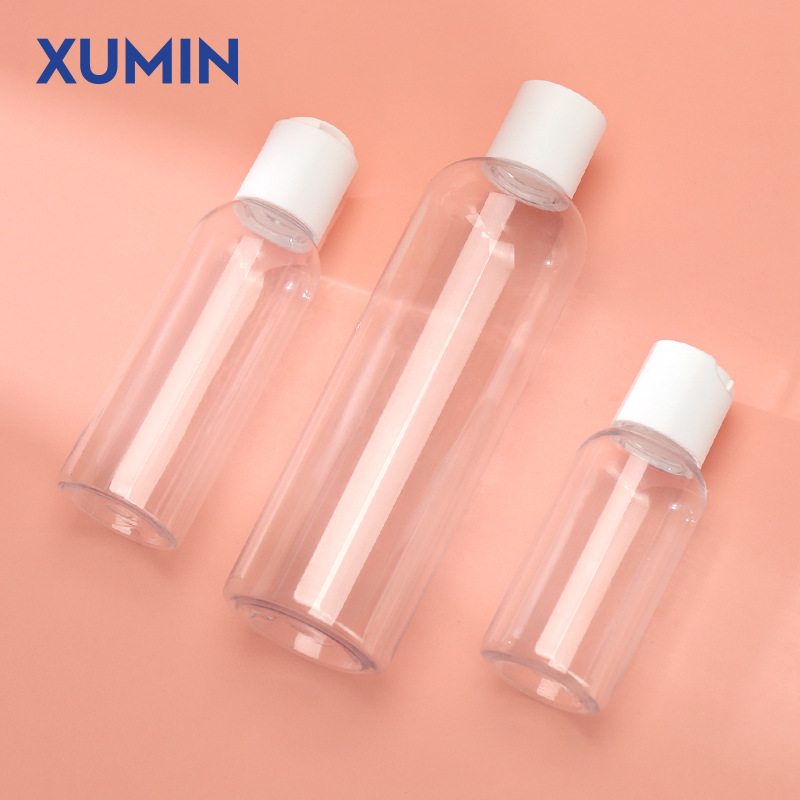Material de embalaje cosmético al por mayor transparente hombro redondo 50-75ml sub-botella de tóner 100/250ml botella de rocío puro