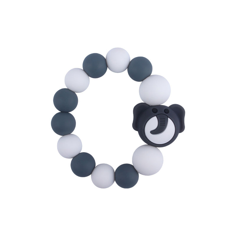 Nueva DIY creativo de dibujos animados juguetes de silicona suministros para bebés de dibujos animados animal erizo nube de silicona pulsera mordedor