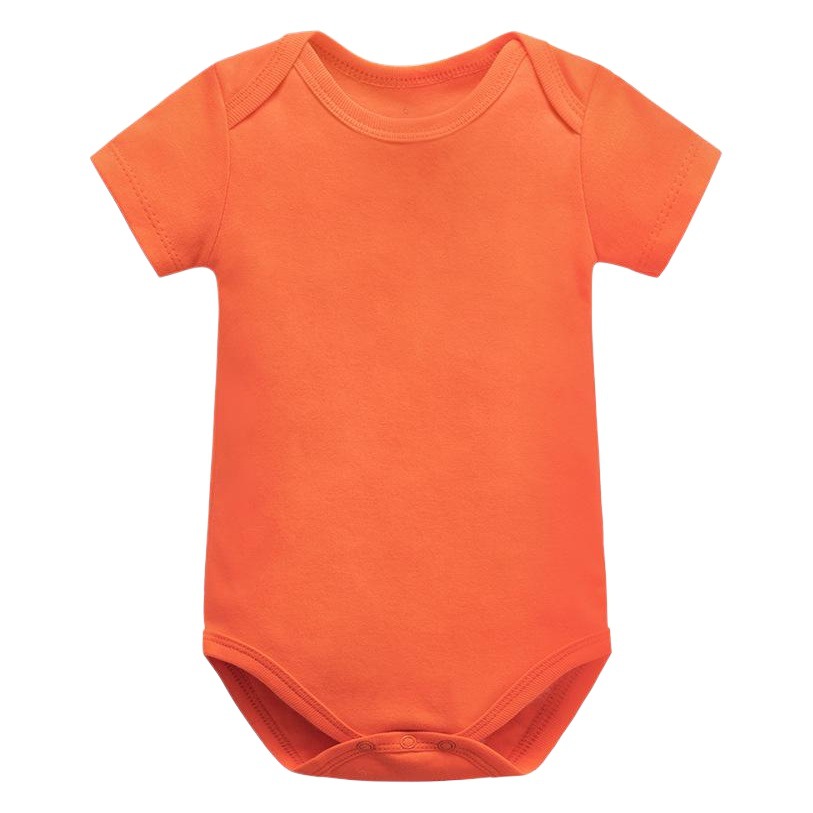 Fábrica al por mayor recién nacido triángulo mameluco del bebé mono vaina color puro primavera y el verano ropa de los niños