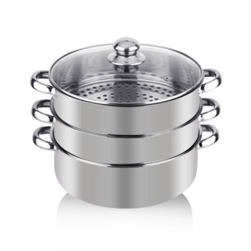 Multilayer electromagnetic universal steamer stainless steel, three-layer veil