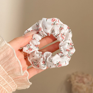 Dulce de alto nivel, anillo de cabello de intestino grueso, cordón de cabello de cola de caballo baja coreana, cordón de cabello grande, delicado, adornamiento de cabello de princesa de alto valor
