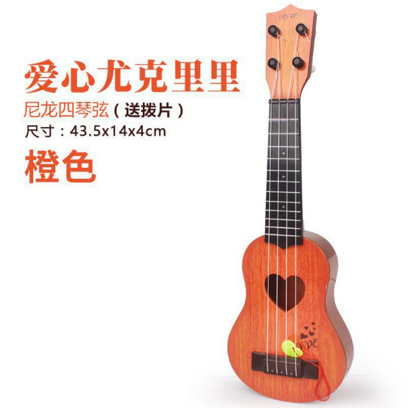 Ukulele with a score, guitar for beginners