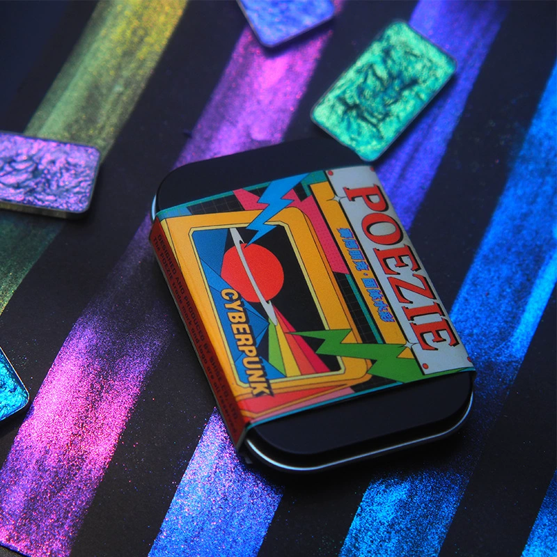 Poetic color 3-color box loaded color Dragon Cyber series watercolor can replace art paintings fantasy art characters