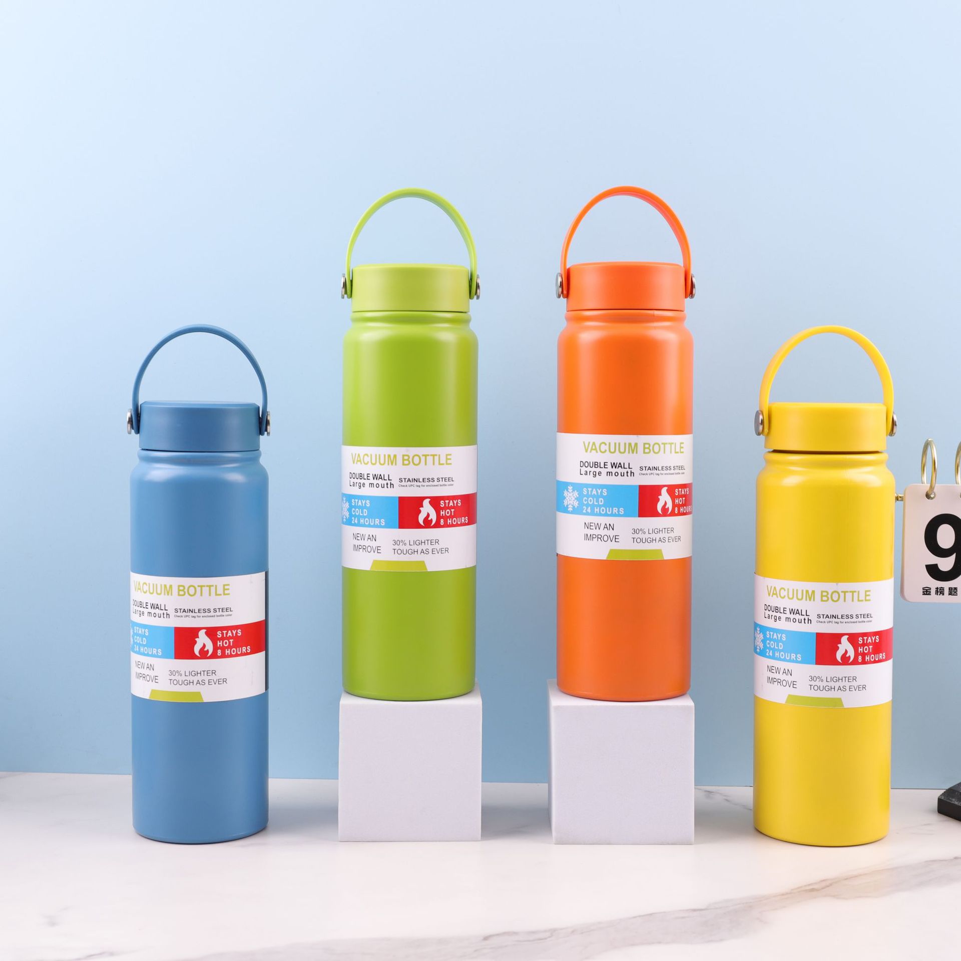 Olla espacial portátil de acero inoxidable 304 de doble capa de comercio exterior, olla deportiva portátil para automóvil al aire libre de gran capacidad