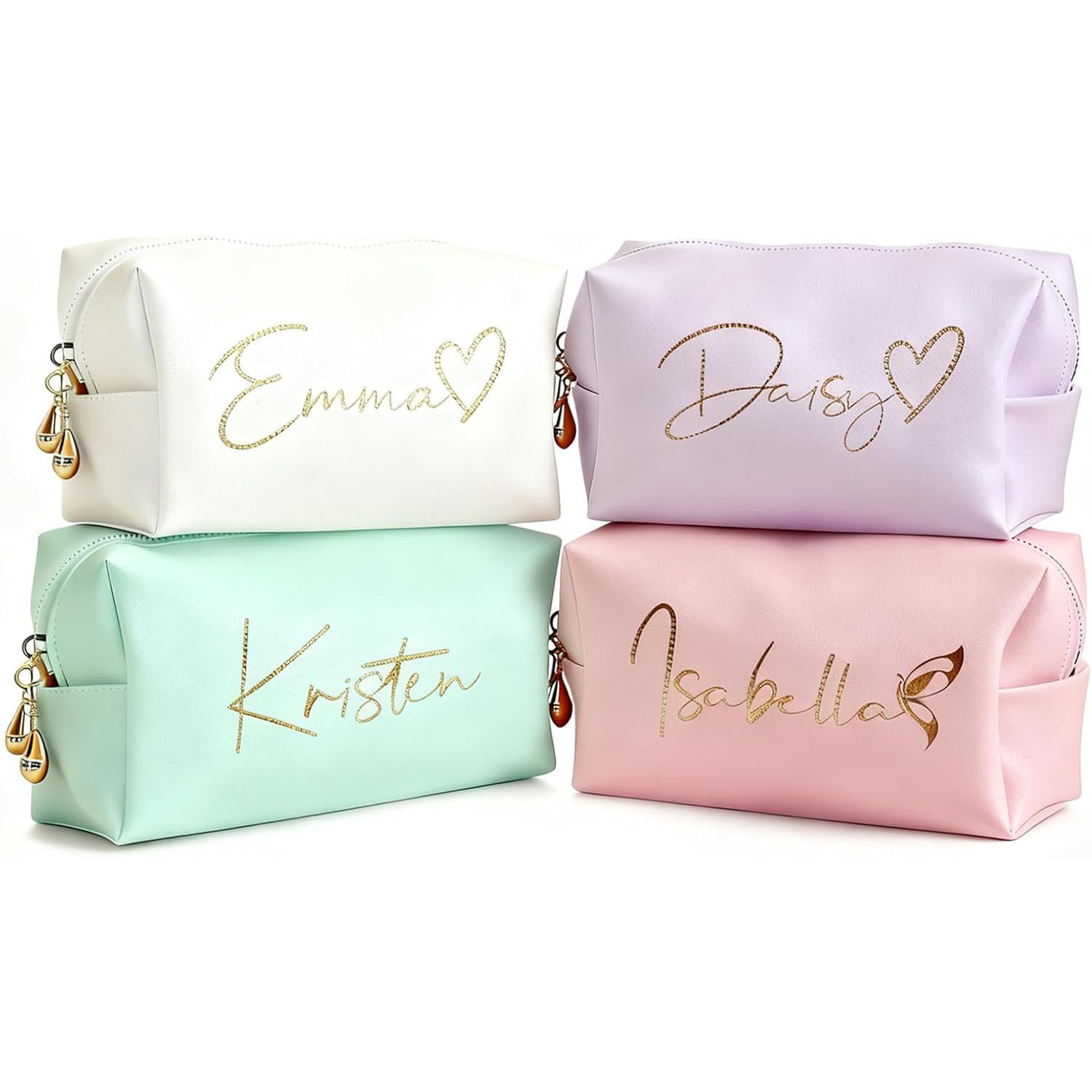 定制亚马逊跨境刺绣跨境爆款化妆包收纳包便携洗漱Pu化妆手拿包