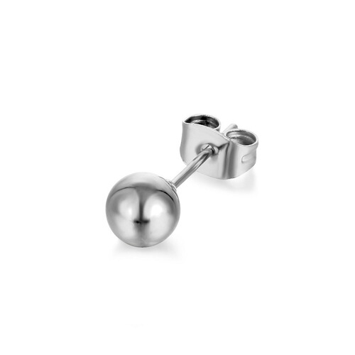 Factory direct sales Korean version of hot-selling titanium steel stainless steel ball fine needle personalized fashion trend earrings earrings earrings