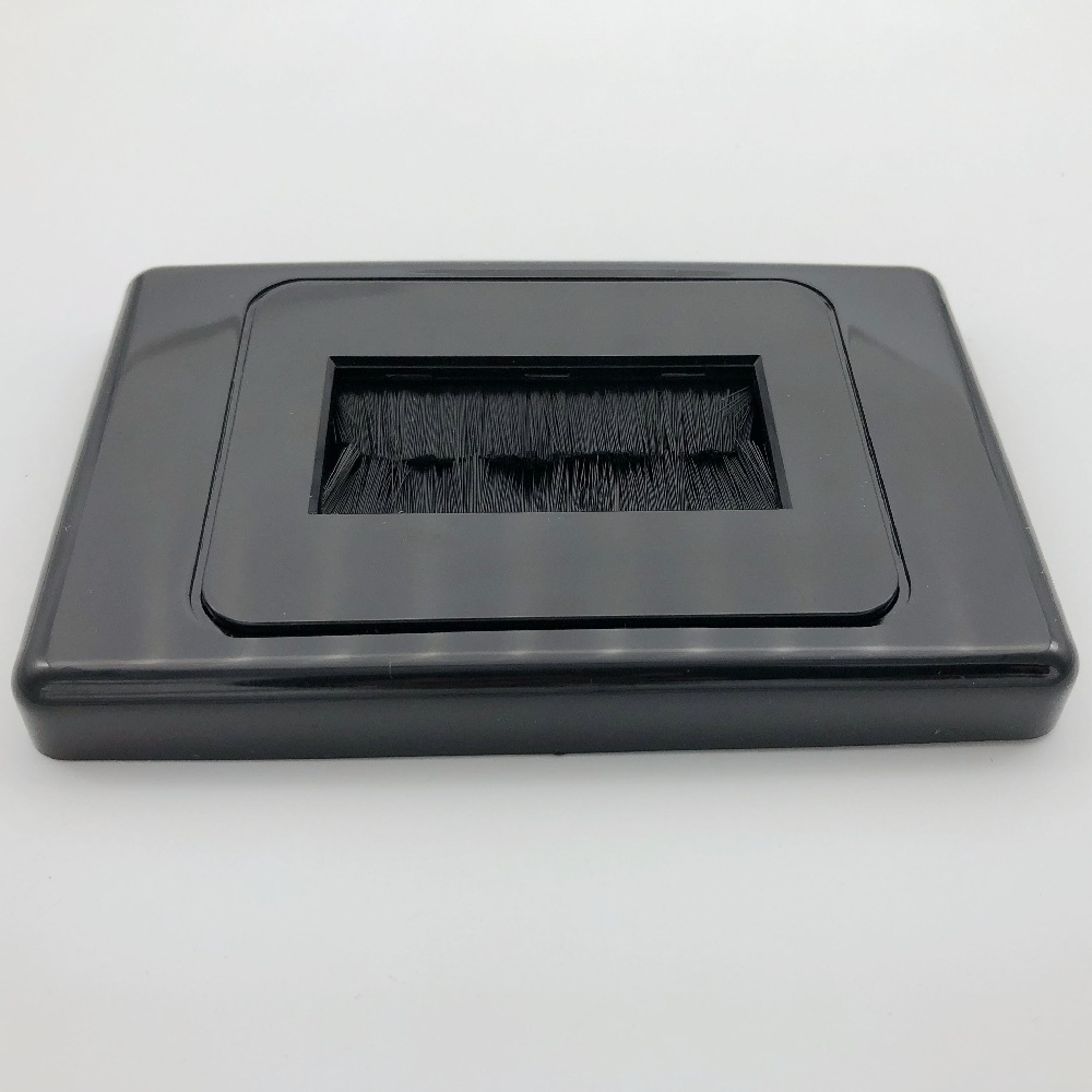 黑色毛刷面板 墙壁穿线防尘面板 澳标防火面板