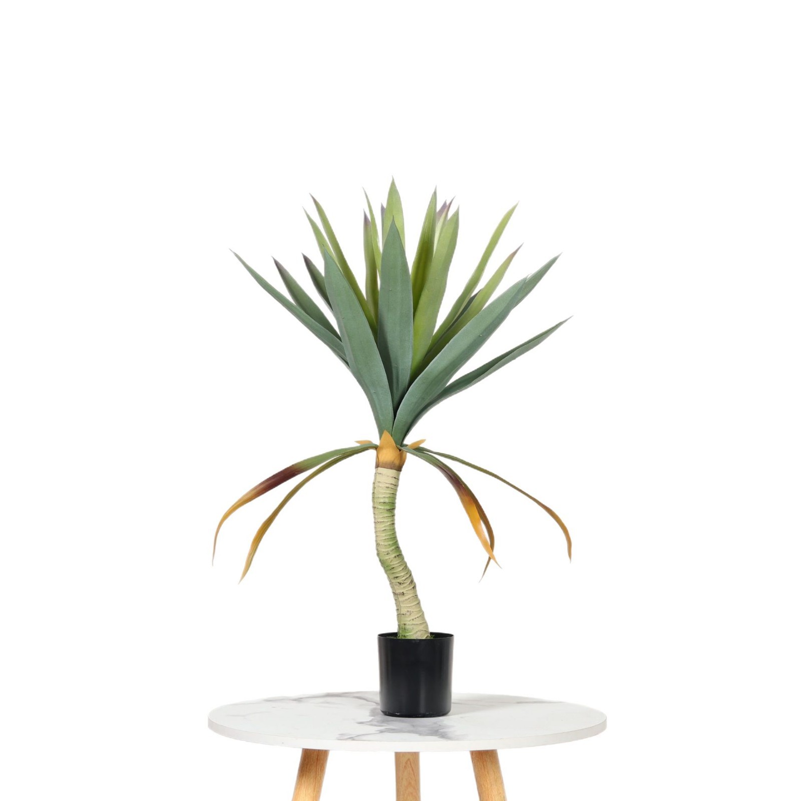 Planta en maceta de agave de simulación a gran escala, planta verde de simulación, decoración de piso interior, paisajismo de plantas tropicales biónicas