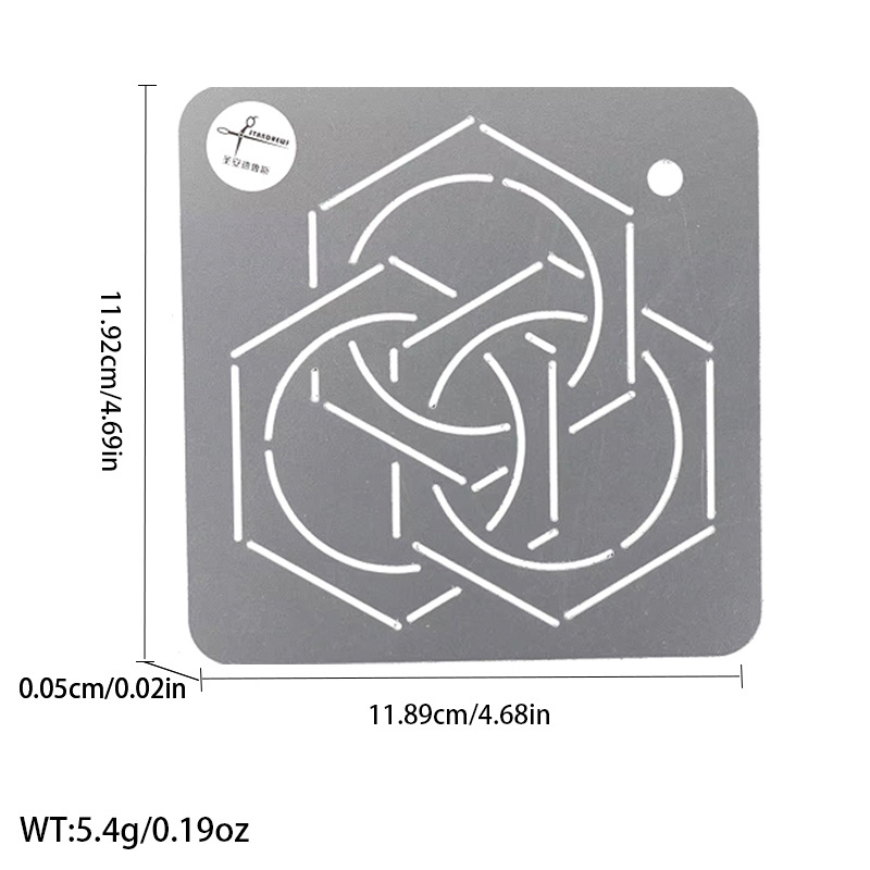 Línea presionando Plantilla de bordado plantilla patrón de ciruela bambú acolchado tablero de dibujo plantilla de bordado herramienta de patchwork