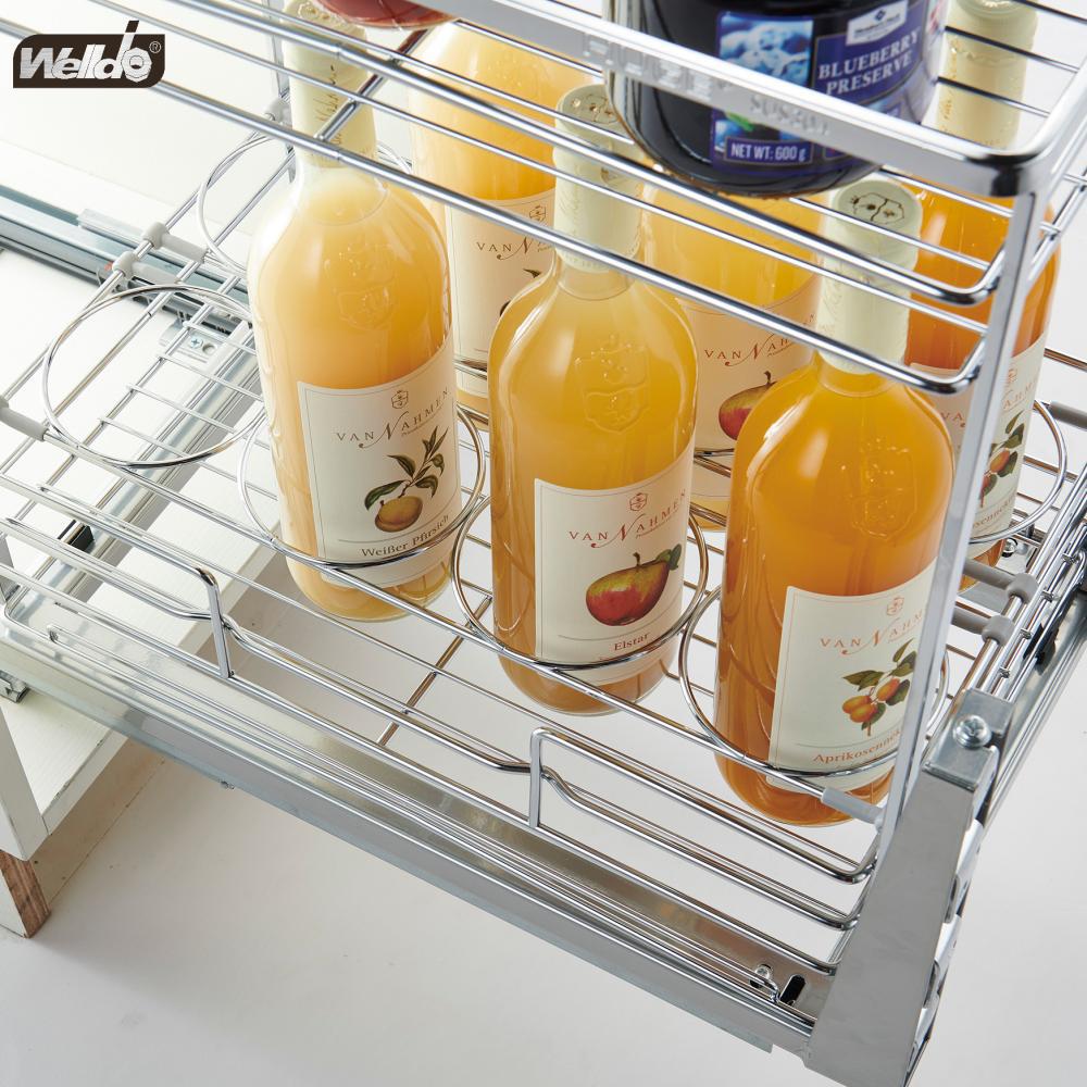 Welldo纬东 厨房地柜2层抽屉式拉篮橱柜2层抽屉式收纳拉篮