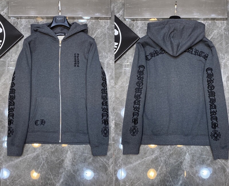 25ss正确版Chrome Hearts 克罗伈十字架连帽卫衣百搭潮流时尚批发|undefined