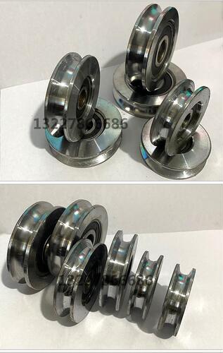 New small crane steel pulley indoor and outdoor clutch lifting hoist lifting U-shaped bearing wire rope roller