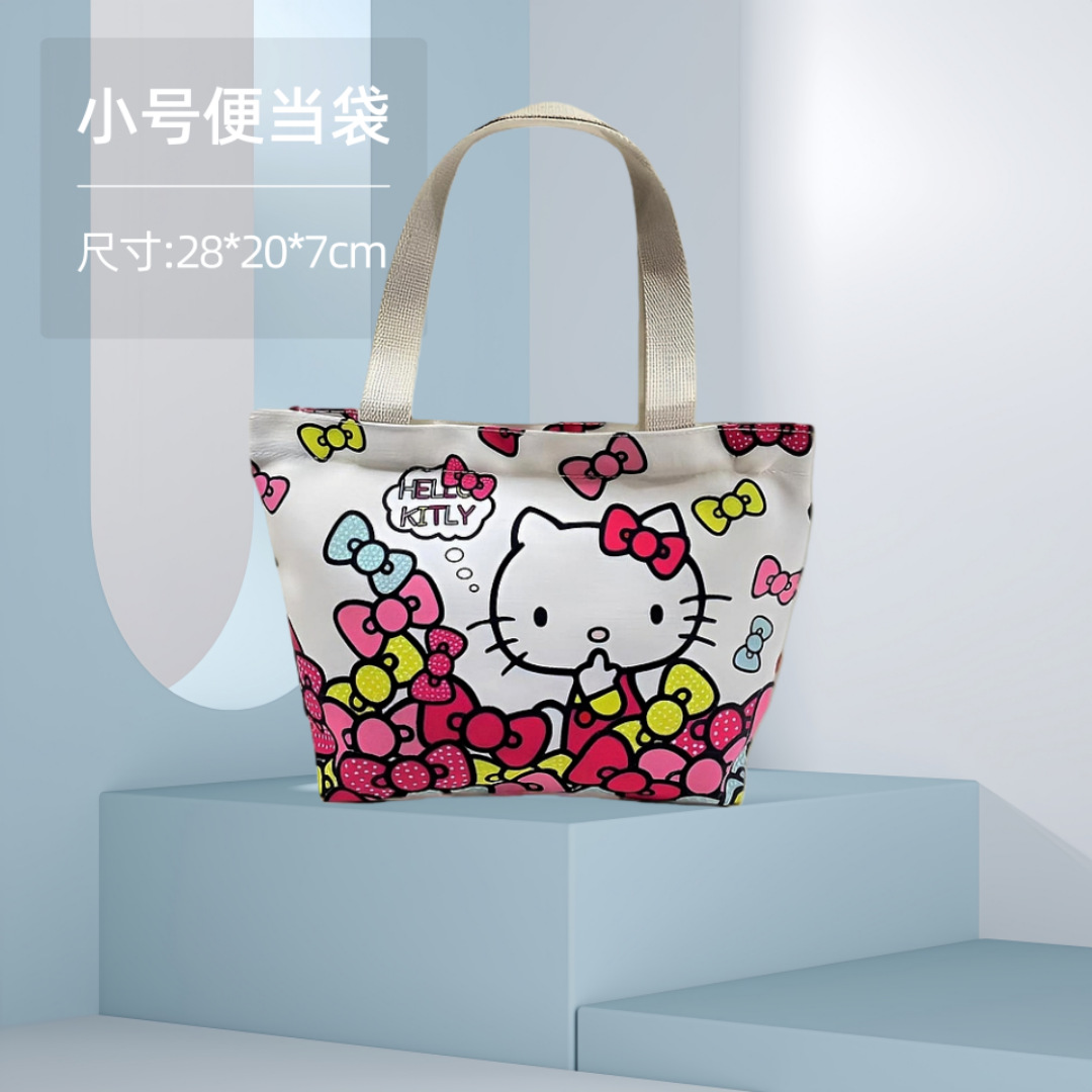 Bolsa de almuerzo pequeña, bolsa de lona, bolso de mano con dibujos animados de anime, bolsa de almacenamiento, bolso pequeño, regalo
