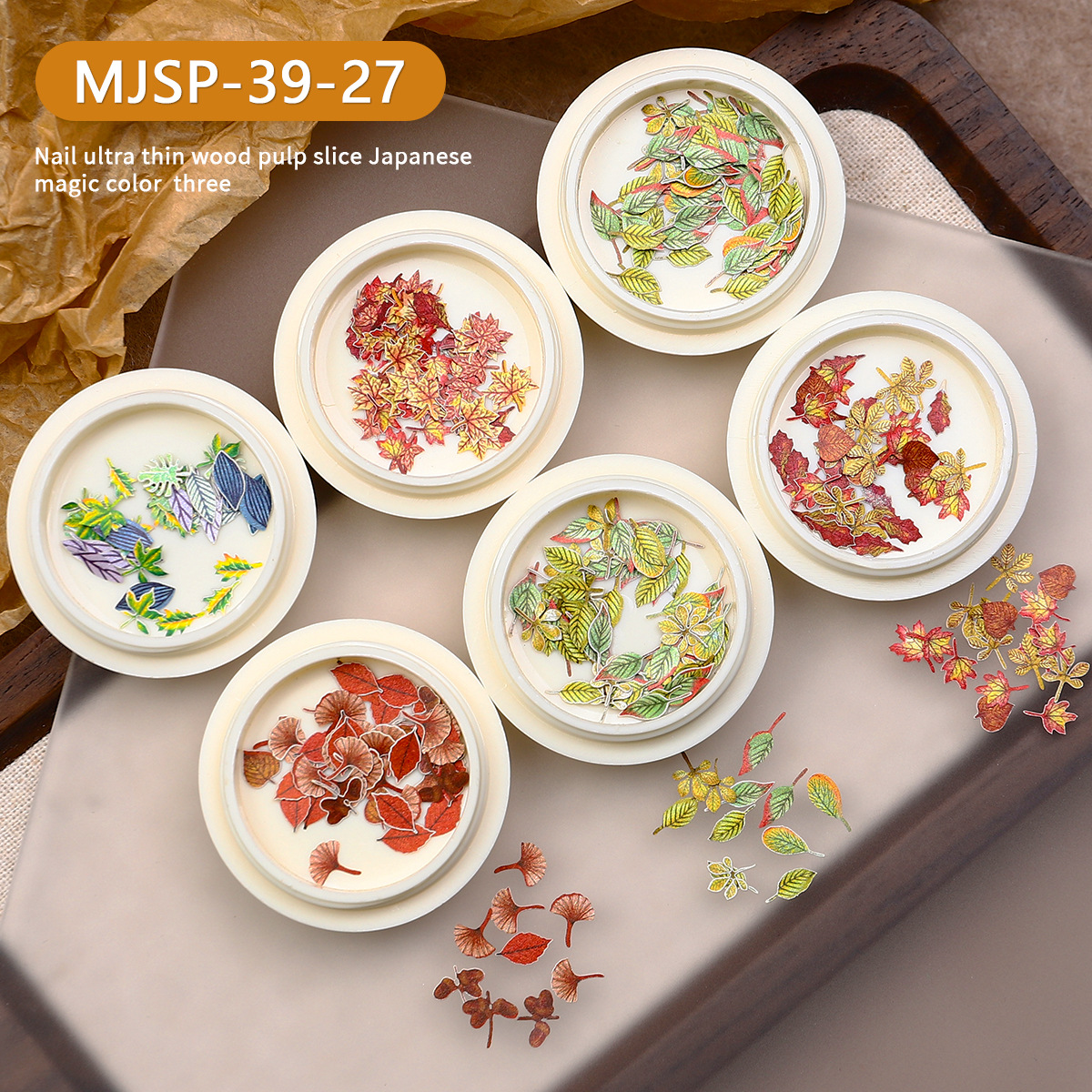 Conjunto de joyas de uñas populares transfronterizas nueva mariposa de uñas flor colorida flor seca lentejuelas desgaste joyería de uñas