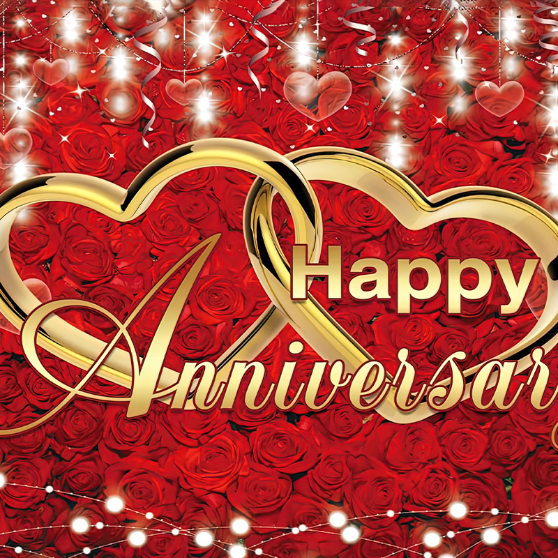 Foreign Trade Hanging Cloth New Valentine's Day Background Cloth Party Event Decoration Supplies Banner Photo Photography Cloth