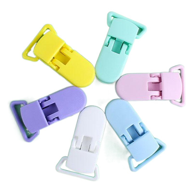 DIY joyería bebé molar mordedor accesorios bebé calmante plástico chupete cadena clip plano Multi-propósito anti-gota clip
