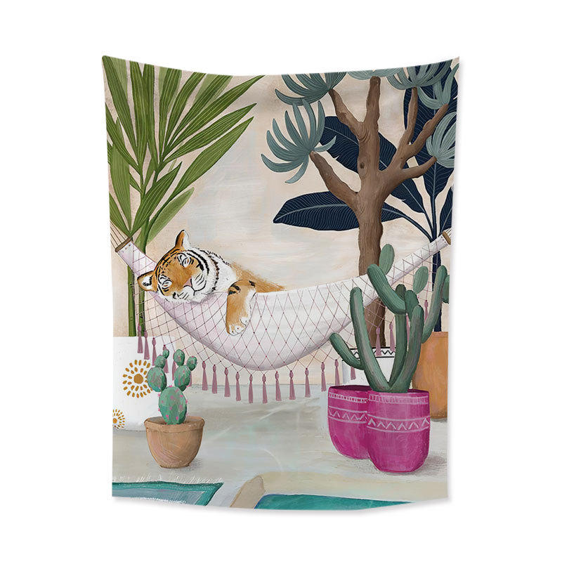 Fashion Animal Polyester Tapestry display picture 5