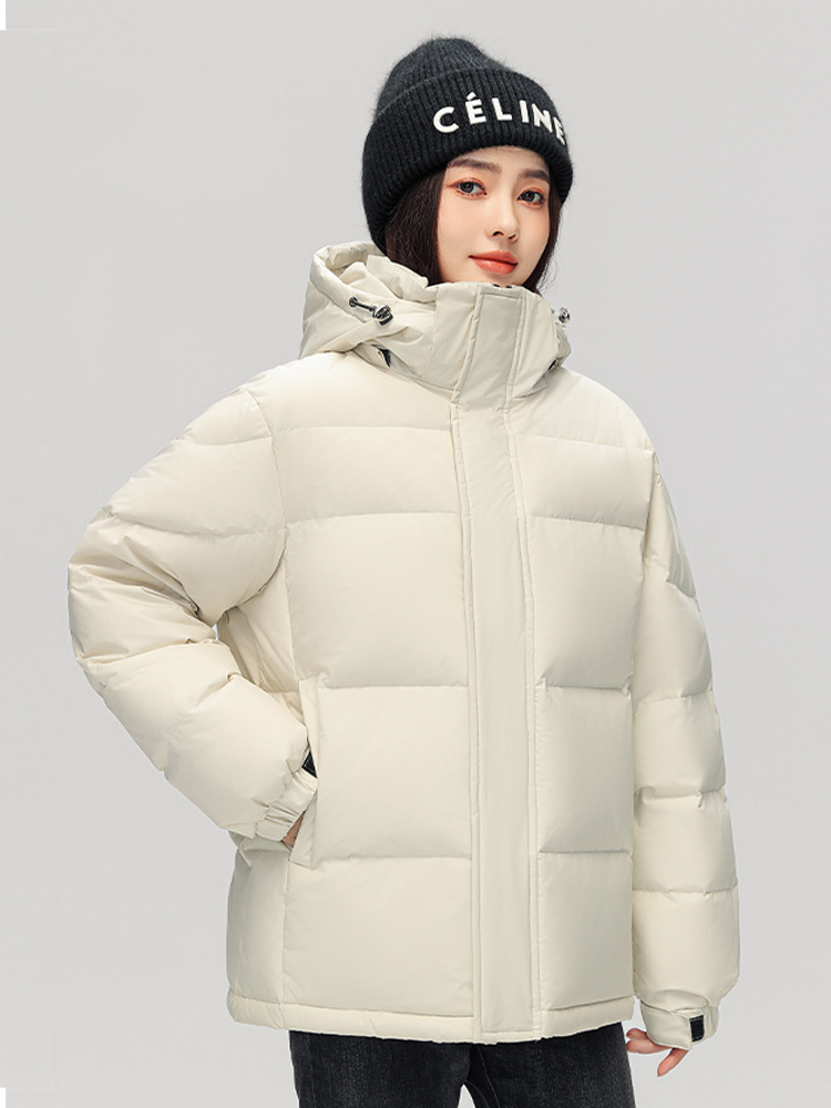 2023 nuevos hombres abajo chaqueta invierno estilo coreano moda pato blanco abajo a prueba de frío ropa de abrigo hombres y mujeres abrigo de invierno