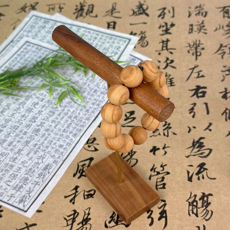 跨境热门秘鲁圣木手串原木圆珠男女款实木念珠圣木手链文玩饰品|undefined