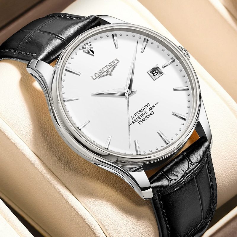 Wave ­ Qin Watch Swiss Genuine Men's Waterproof Fully Automatic Mechanical Watch Luminous Fashion Casual Wristwatch