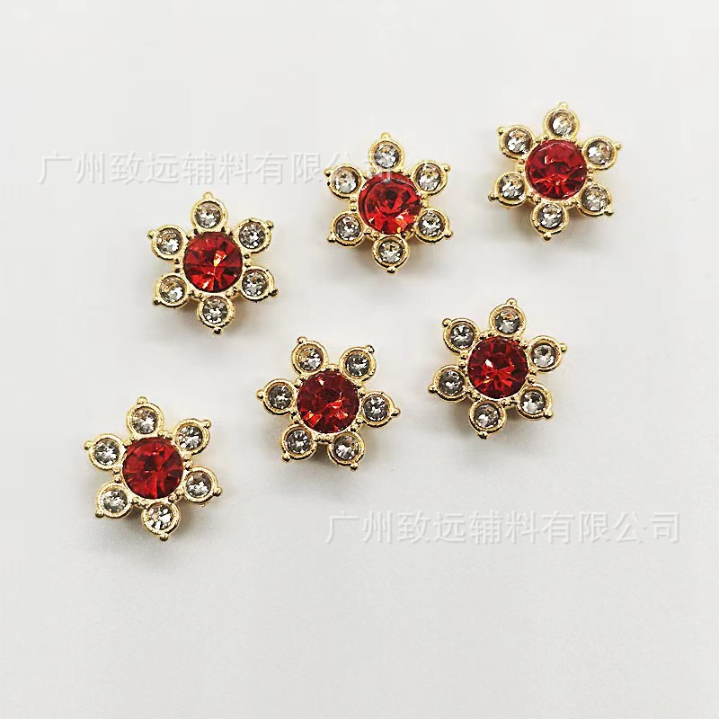 Adorno 3D de flor de ciruelo con diamantes de imitación de 12 mm para manualidades, decoración de bordes de diamantes, accesorios para vestidos de novia. image 7