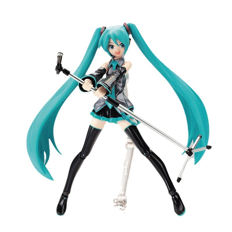 Фигурка Figma 014 Hatsune Miku, 14,5 см, подвижные шарниры, ПВХ, подставка