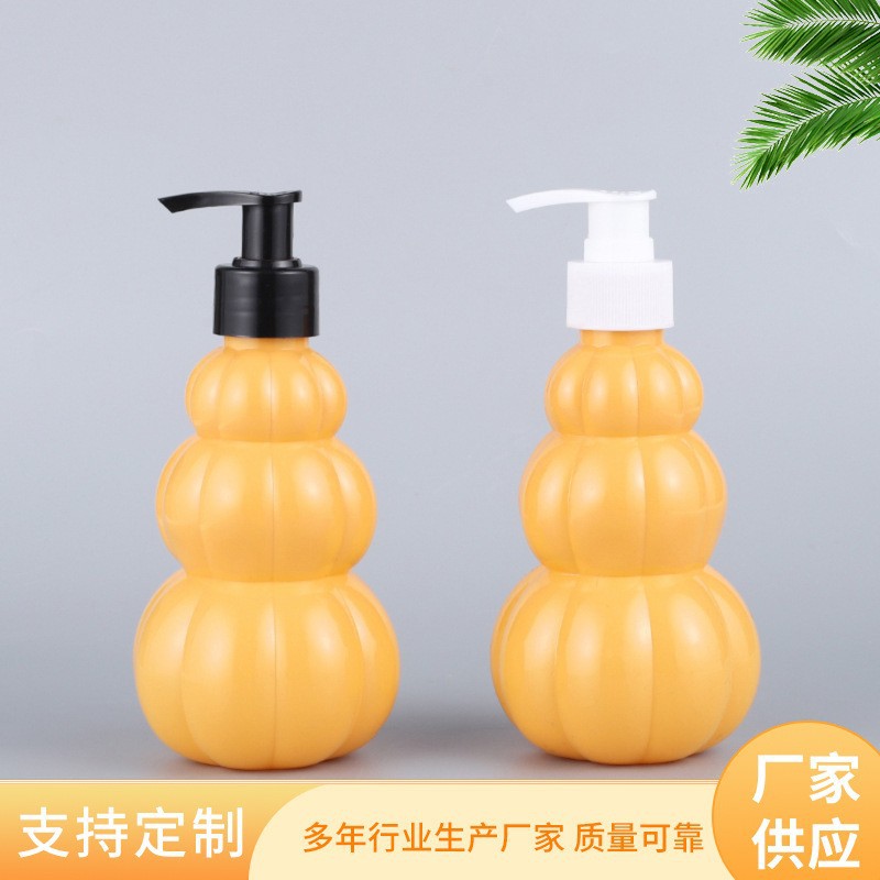 厂家直供葫芦洗手液按压瓶沐浴乳液分装瓶300ml按压式PVC替换瓶子