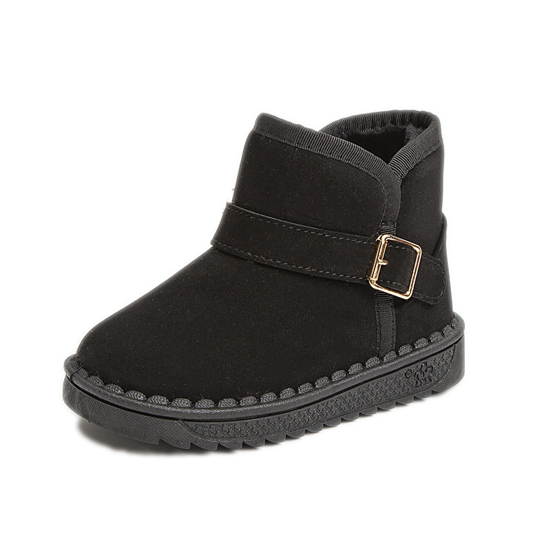 Bottes d'hiver pour filles et garçons 2024 pour enfants, chaussures en coton épais et pelucheux pour bébés_voghion.com