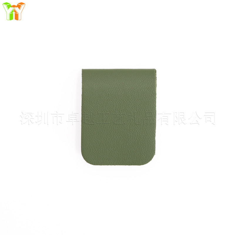 个性化姓名首字母皮革书签 可对折软磁书签 磁吸阅读记号分页夹|undefined
