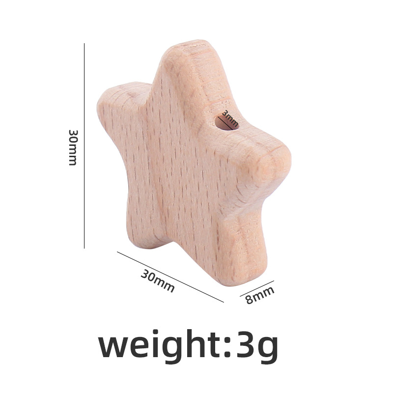 Nuevo bebé suministros calmante bebé Haya estrella DIY creativo chupete cadena pulsera mordedor accesorios de juguete