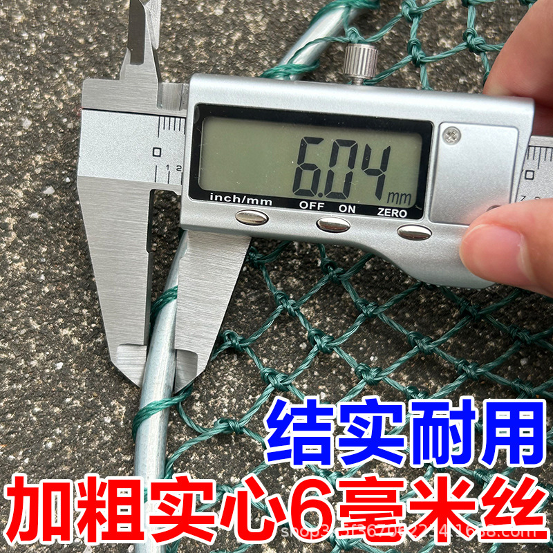【写網フルセット】大物写網超硬太字写網中実木柄魚網魚網魚水産養殖網|undefined