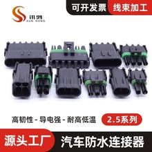 3021Y-2.5-11/21德尔福防水接插件12346P孔公母头连接器端子堵头