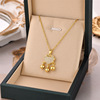 Fashionable necklace stainless steel, chain for key bag , simple and elegant design, does not fade, wholesale