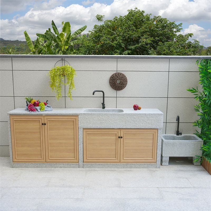 Outdoor Operating Table Manufacturer Outdoor Wash Basin Courtyard Outdoor Vegetable Washing Laundry Pool Integrated Wash Basin Durable
