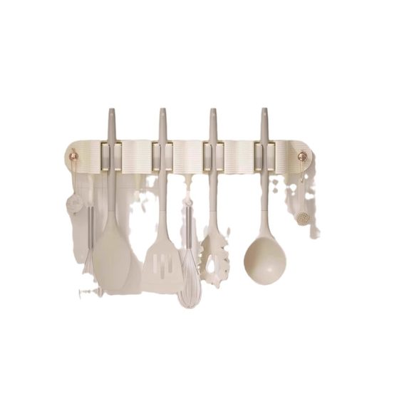 Toilet wall-mounted mop clip non-perforated mop hook adhesive strong fixed wall storage clip broom clip