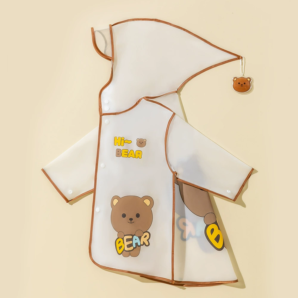 儿童恐龙卡通雨衣套装宝宝小孩2-6岁男女童幼儿学生防雨披透明