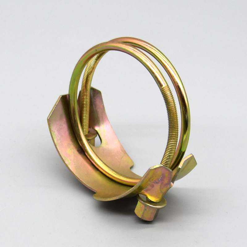 Potente abrazadera para tigre de alambre de acero doble, abrazadera para la garganta, abrazadera fuerte galvanizada, manguera de tubería, tubería de aceite, abrazadera de acero inoxidable