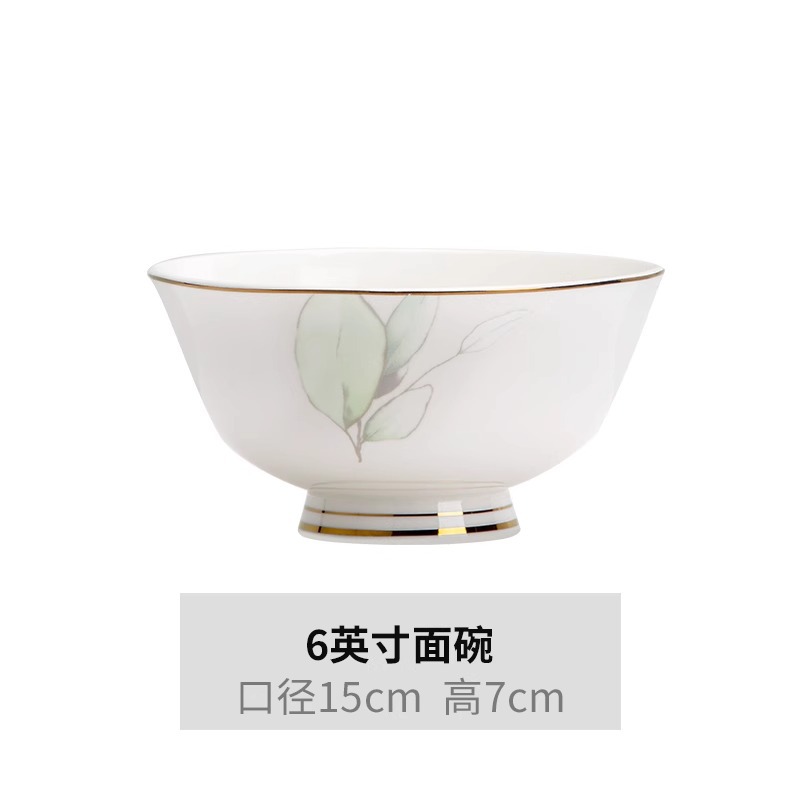 6 인치 높은 국수 그릇