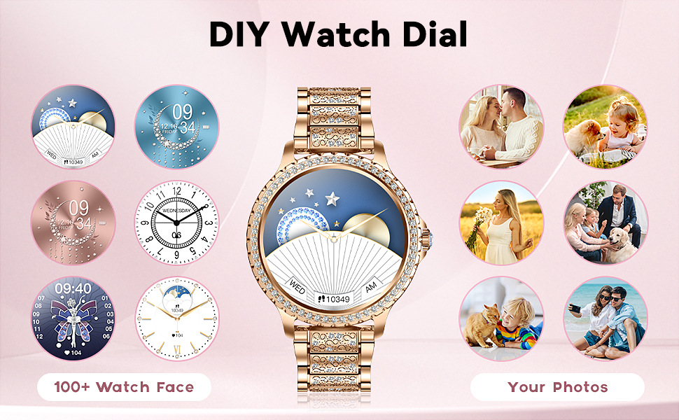 Smartwatch mujer elegante con llamada bluetooth y deporte_voghion.com