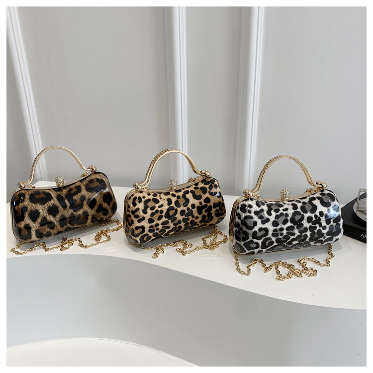 Borsa a spalla donna vintage stampa leopardata borsa elegante_voghion.com