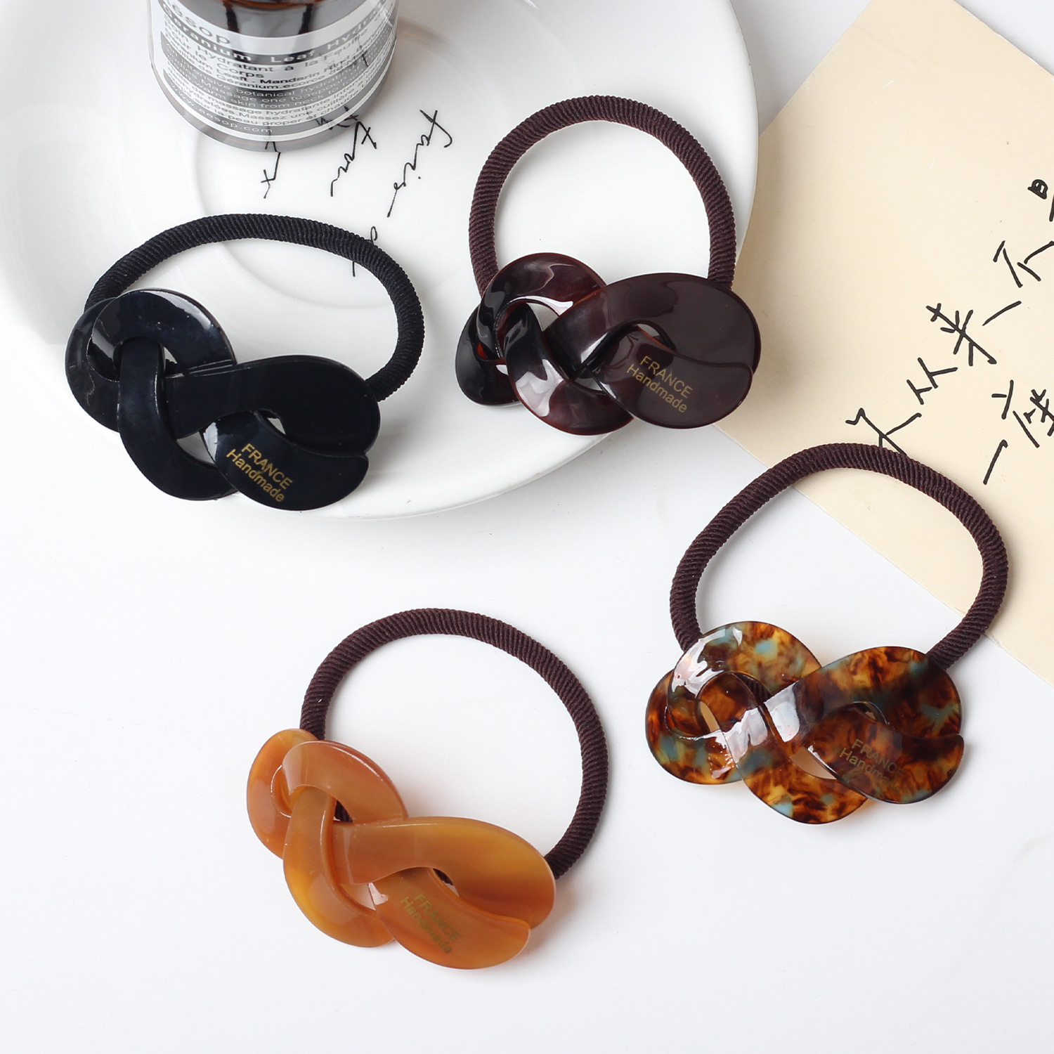 Cuerda para el cabello de celebridades de Internet Ácido acético, banda de goma de alta elasticidad, temperamento femenino, cuerda para el cabello, accesorios para el cabello coreanos, lazo para el cabello, tocado de cola de caballo