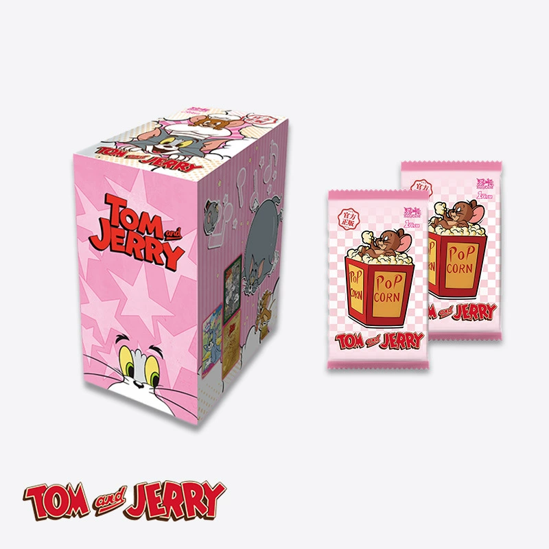 Карточка серии «Том и Джерри», слепая коробка, карточка для рисования, утолщенная карточка, классическая анимация, подходит для столовых супермаркетов кампуса