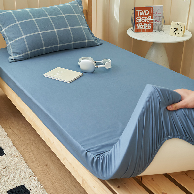 Sombrilla de cama de algodón para dormitorio individual de estudiante 90x200 funda de colchón funda de colchón funda de sábana gruesa de algodón