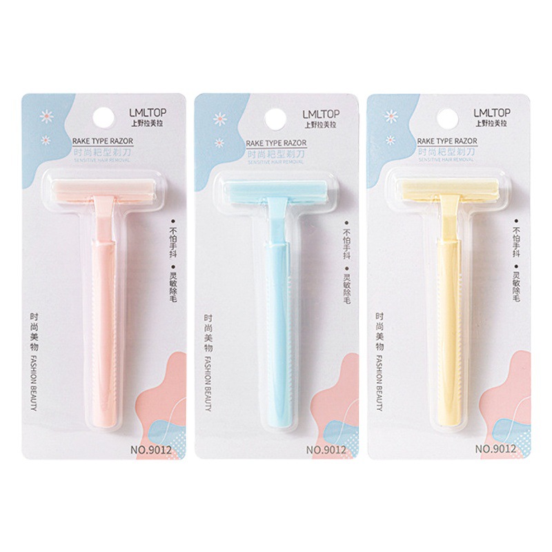 Lmltop cuchillo de pelo axila de las mujeres afeitadora de pelo raspador Rake cuchillo afeitado axila pelo pierna removedor de pelo 9012