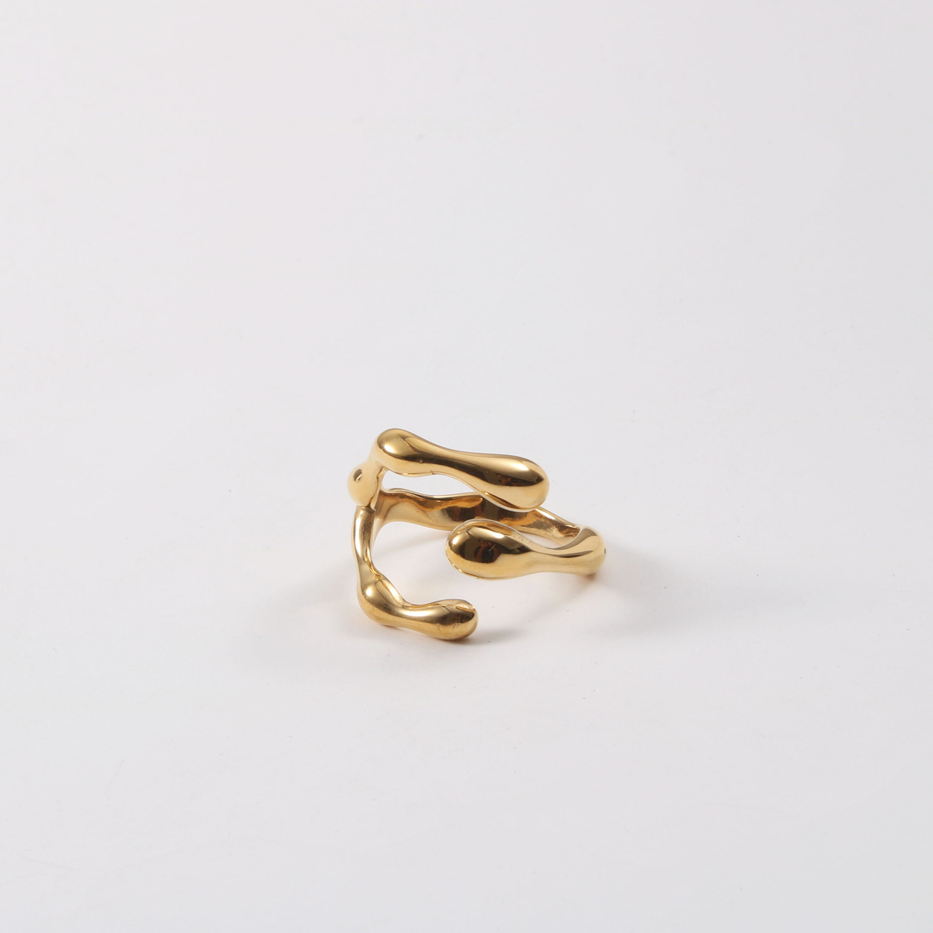 1 Piece Quantity Simple Style Geometric Titanium Steel Rings 1 Piece