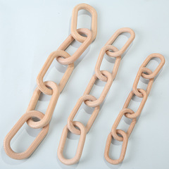 木質裝飾櫸木鏈條牆壁裝飾鏈條 桌面裝飾擺件 背景裝飾木質鏈條